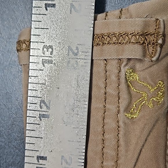 American Eagle Kick Boot Super Stretch Khaki Pants Size 0 - Picture 11 of 13